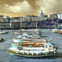 Buy canvas prints of  Tenby experimental by Rob Hawkins