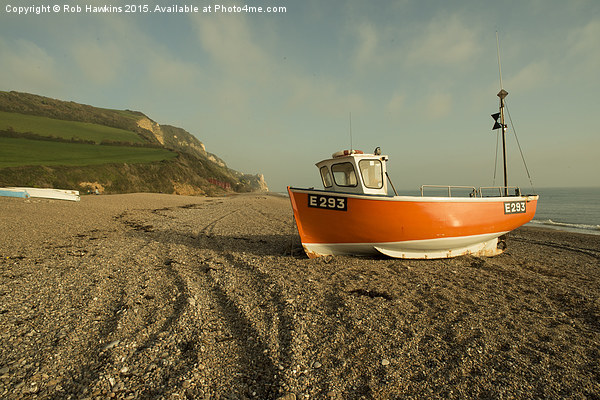  Branscombe Boat  Picture Board by Rob Hawkins