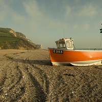Buy canvas prints of  Branscombe Boat  by Rob Hawkins