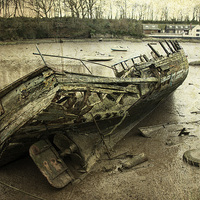 Buy canvas prints of  Fremington Boat  by Rob Hawkins