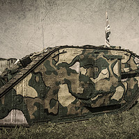 Buy canvas prints of Mk 1 Tank  by Rob Hawkins
