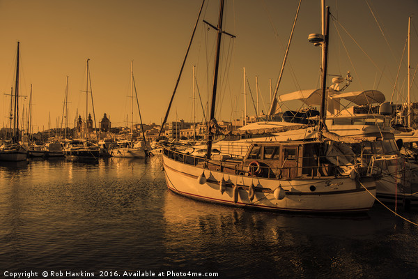 Maltese Boats  Picture Board by Rob Hawkins
