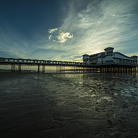 Buy canvas prints of Weston Super Mare Pier at dusk  by Rob Hawkins