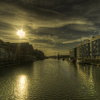 Buy canvas prints of Gloucester Glow  by Rob Hawkins