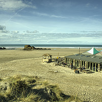 Buy canvas prints of The pub on the beach  by Rob Hawkins