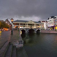Buy canvas prints of Leiden canal bridge  by Rob Hawkins