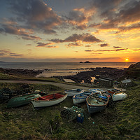 Buy canvas prints of Cape Cornwall Twylight by Rob Hawkins