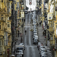Buy canvas prints of Valletta Steep  by Rob Hawkins
