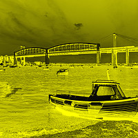 Buy canvas prints of Yellow Albert Bridge  by Rob Hawkins