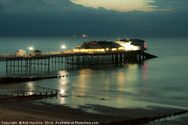 Cromer Pier at Dusk  Picture Board by Rob Hawkins