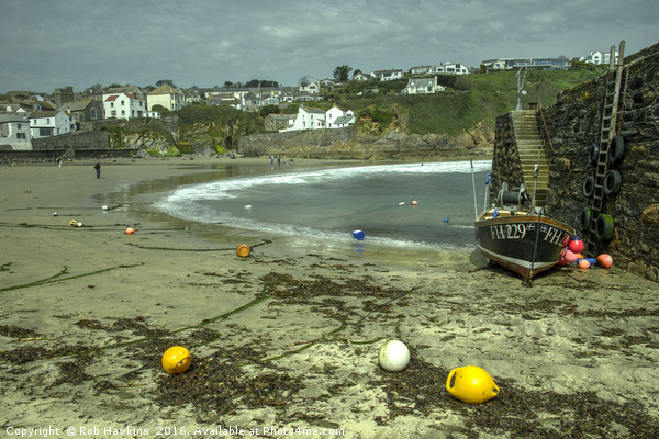 The Beach  at Gorran Haven Picture Board by Rob Hawkins