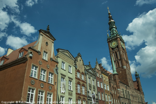 Clock Tower Gdansk  Picture Board by Rob Hawkins
