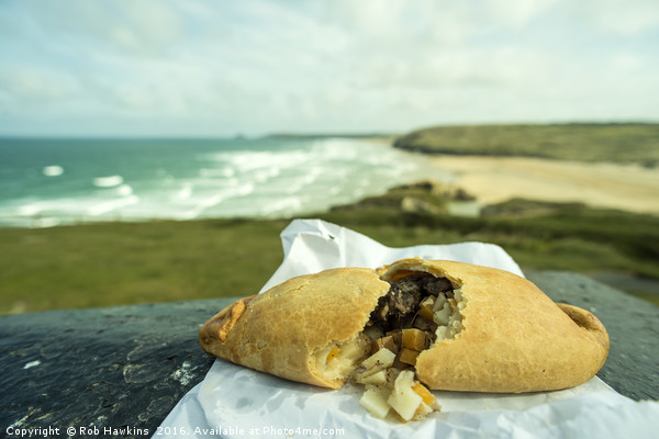 Perranporth Pasty  Picture Board by Rob Hawkins