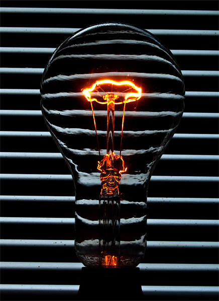 Orange Bulb Picture Board by Rob Hawkins