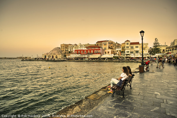 Chania Waterfront  Picture Board by Rob Hawkins
