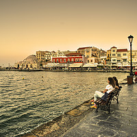 Buy canvas prints of Chania Waterfront  by Rob Hawkins
