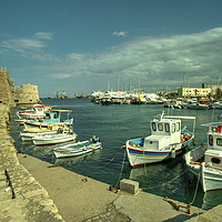 Buy canvas prints of Heraklion old harbour  by Rob Hawkins