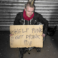 Buy canvas prints of Help Punk get Drunk  by Rob Hawkins