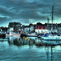 Buy canvas prints of Padstow Harbour at dusk by Rob Hawkins