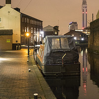 Buy canvas prints of Birmingham Canal Twylight  by Rob Hawkins