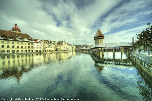 Kapellbrucke of Lucerne  Picture Board by Rob Hawkins