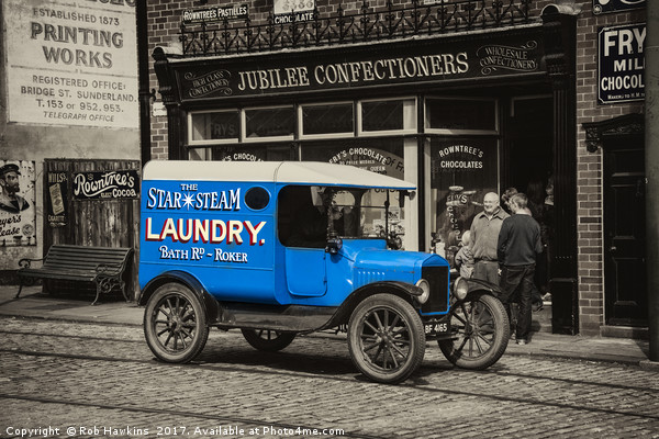 Steam Laundry Van  Picture Board by Rob Hawkins