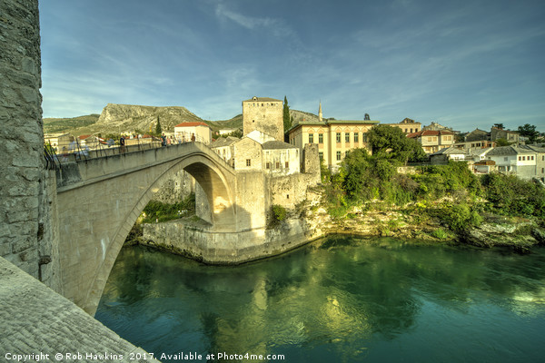 Mostar Bridge  Picture Board by Rob Hawkins