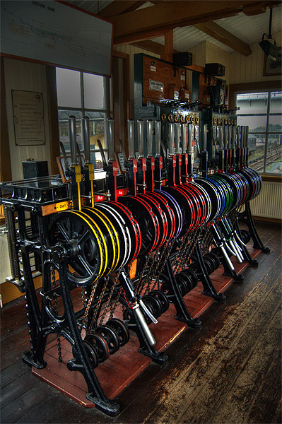 Signalbox at Hoorn Picture Board by Rob Hawkins