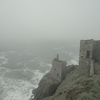 Buy canvas prints of Botallack in the mist  by Rob Hawkins