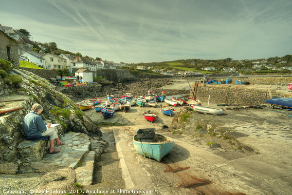Coverack Harbour  Picture Board by Rob Hawkins