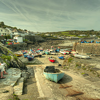 Buy canvas prints of Coverack Harbour  by Rob Hawkins