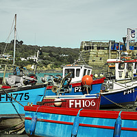 Buy canvas prints of Coverack Boats  by Rob Hawkins