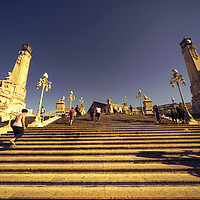 Buy canvas prints of Marseille Station Steps  by Rob Hawkins