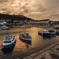 Buy canvas prints of Porthleven Dusk  by Rob Hawkins