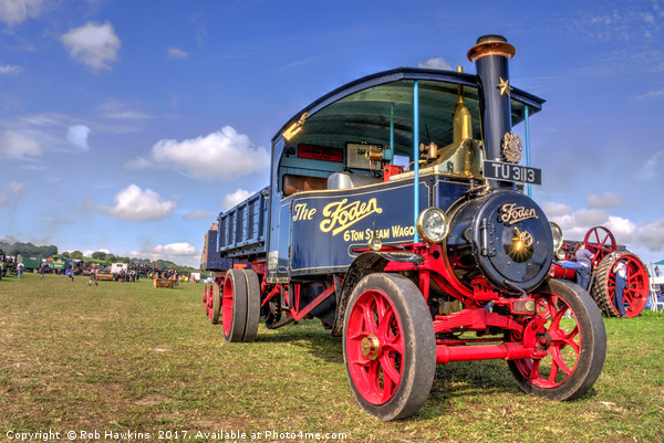 The Foden Steam Wagon Picture Board by Rob Hawkins