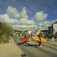 Buy canvas prints of Surf crossing  by Rob Hawkins