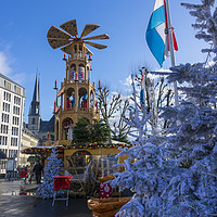 Buy canvas prints of Luxembourg winter turbine  by Rob Hawkins