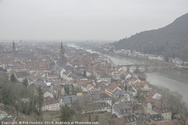 Heidelberg Mist  Picture Board by Rob Hawkins