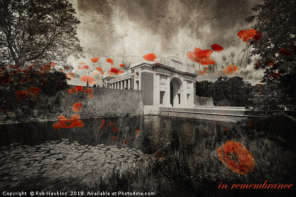 Menin Remembrance  Picture Board by Rob Hawkins