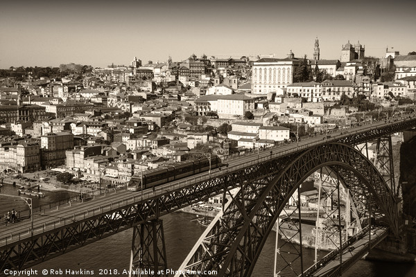 Porto sepia  Picture Board by Rob Hawkins