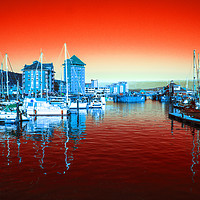Buy canvas prints of Swansea Red  by Rob Hawkins