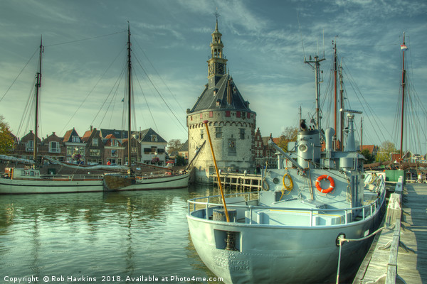 Hoorn old Harbour  Picture Board by Rob Hawkins