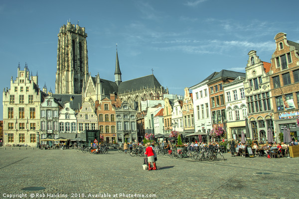 Mechelen Grote Markt Picture Board by Rob Hawkins