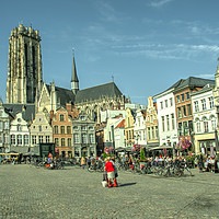 Buy canvas prints of Mechelen Grote Markt by Rob Hawkins