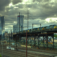 Buy canvas prints of Philadelphia Skyline Freight by Rob Hawkins