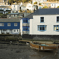 Buy canvas prints of Polperro Cottages by Rob Hawkins