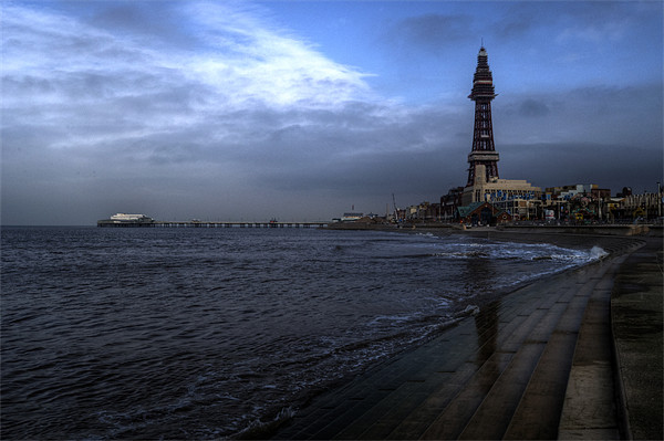 Blackpool North Pier & Tower Picture Board by Rob Hawkins