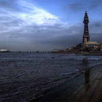 Buy canvas prints of Blackpool North Pier & Tower by Rob Hawkins