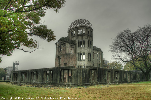 Hiroshima Atomic Dome  Picture Board by Rob Hawkins