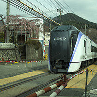 Buy canvas prints of Fuji commuter train  by Rob Hawkins